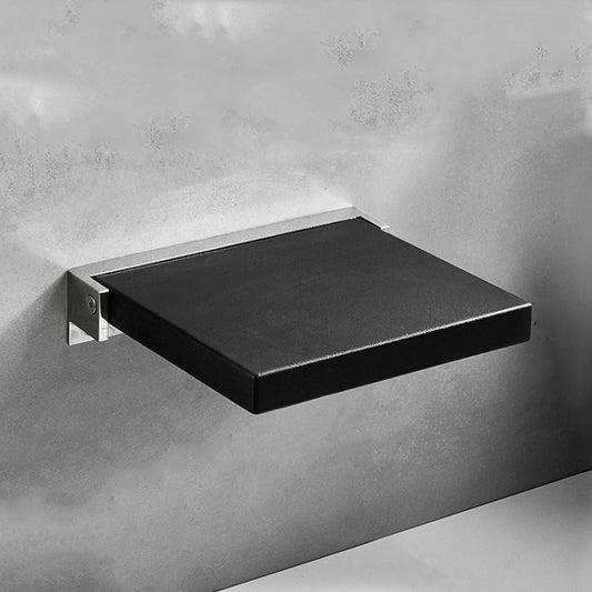 TX-116N-UP Bathroom Shower Seat Elderly Household Wall-Mounted Toilet Folding Stool, Black, White