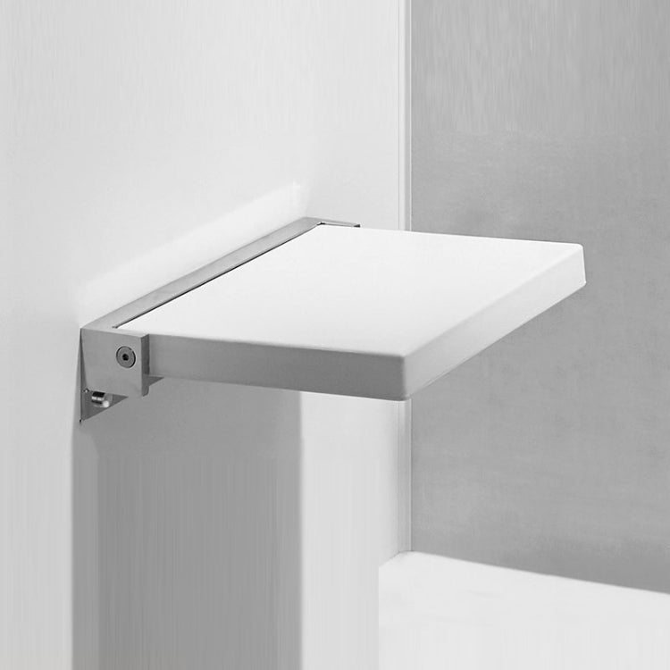 TX-116N-UP Bathroom Shower Seat Elderly Household Wall-Mounted Toilet Folding Stool, Black, White