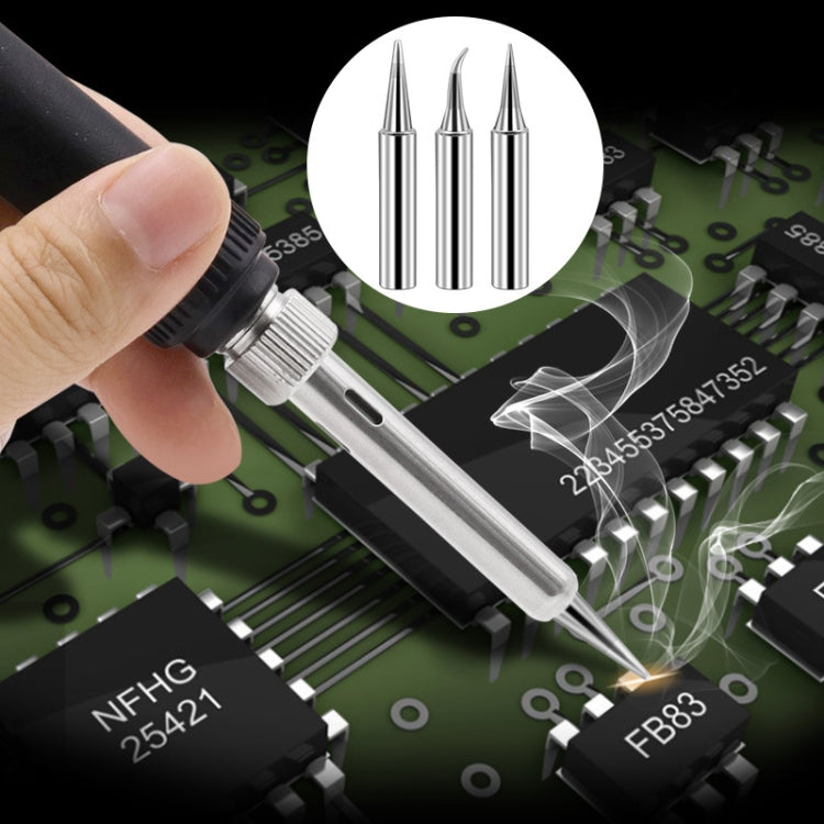 Soldering Tips 936 Soldering Station Pure Copper Soldering Iron Tips Lead-Free Soldering Iron Tips, 17 PCS / Set