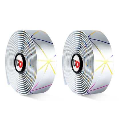 1 Pair WEST BIKING YP0804059 Road Bike Color Line Bar Belt PU Non-Slip Riding Bar Belt