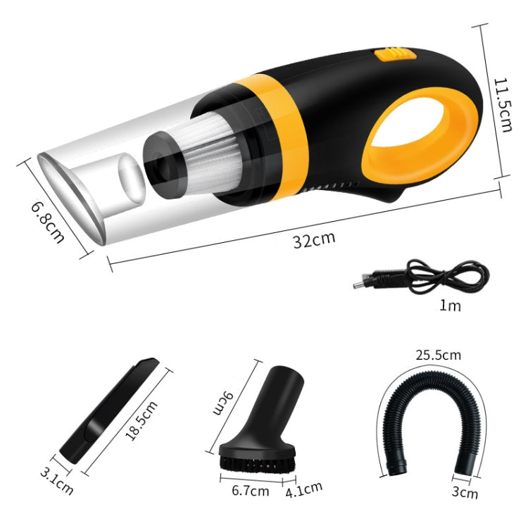 Car Vacuum Cleaner Wireless USB Charging High Power Small Handheld Vacuum Cleaner, Wireless USB Cleaner