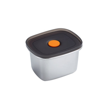 Refrigerator Fruit Fresh-Keeping Box 304 Stainless Steel Sealed Lunch Box, 250ml, 450ml, 600ml, 1000ml