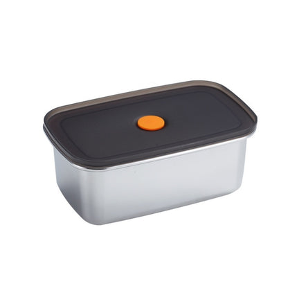 Refrigerator Fruit Fresh-Keeping Box 304 Stainless Steel Sealed Lunch Box, 250ml, 450ml, 600ml, 1000ml