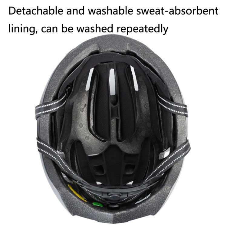 PROMEND TK-12H15 Mountain Bike USB Magnetic Goggles Helmet With Warning Light