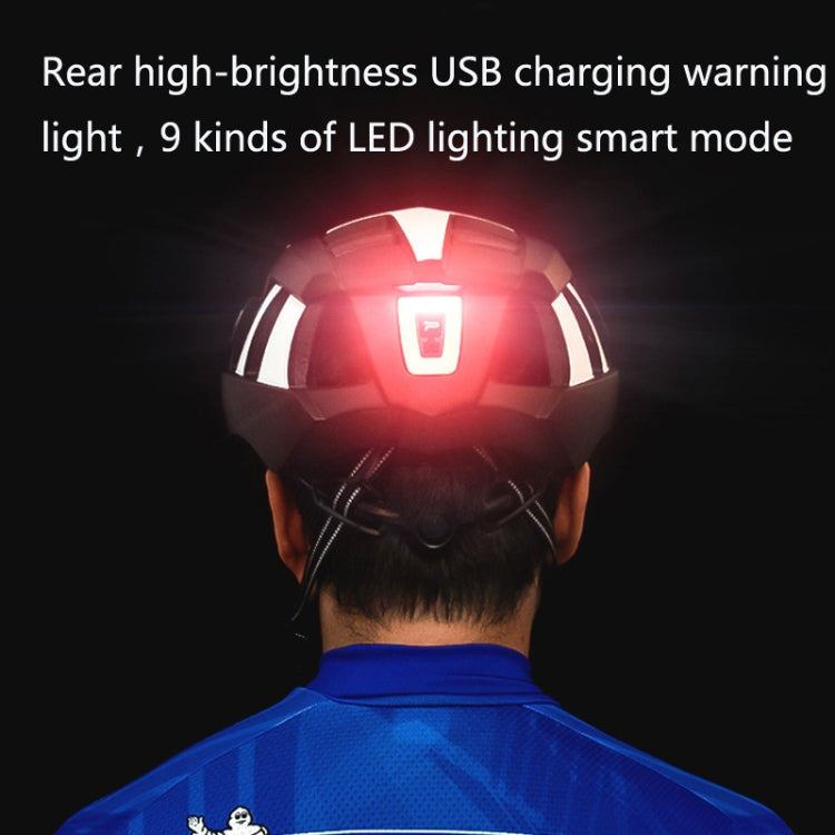 PROMEND TK-12H15 Mountain Bike USB Magnetic Goggles Helmet With Warning Light