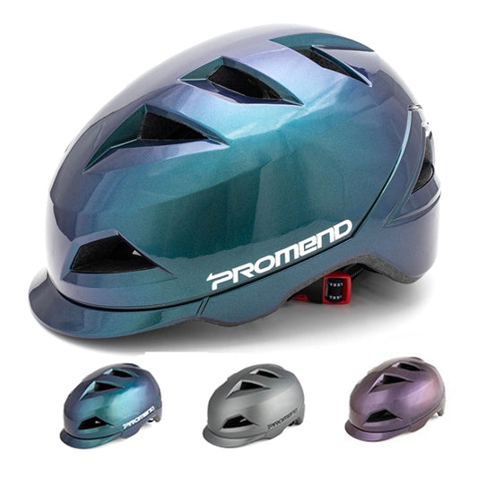 PROMEND 12H19 Summer Cool Motorcycle Riding Half Helmet Helmet Outdoor Off-Road Helmet With Tail Light