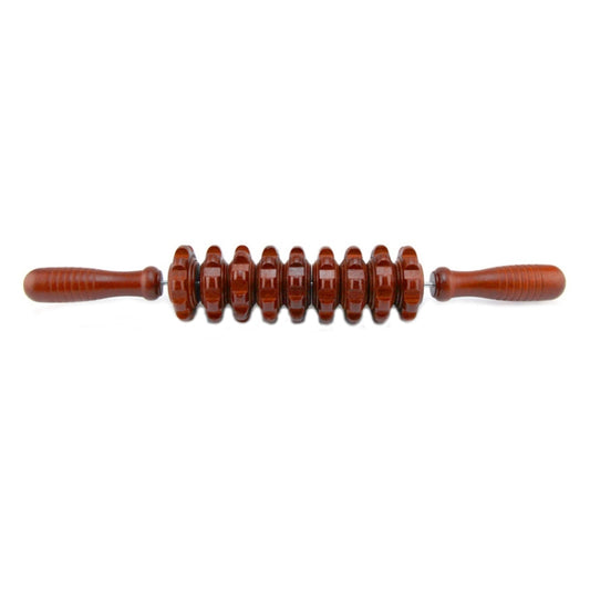 Wooden Abdominal Massager Leg Roller Massager, Nine Wheels White, Nine Wheels White Red, 358 Massage Wheel, 368 Massage Wheel, 388 Massage Wheel