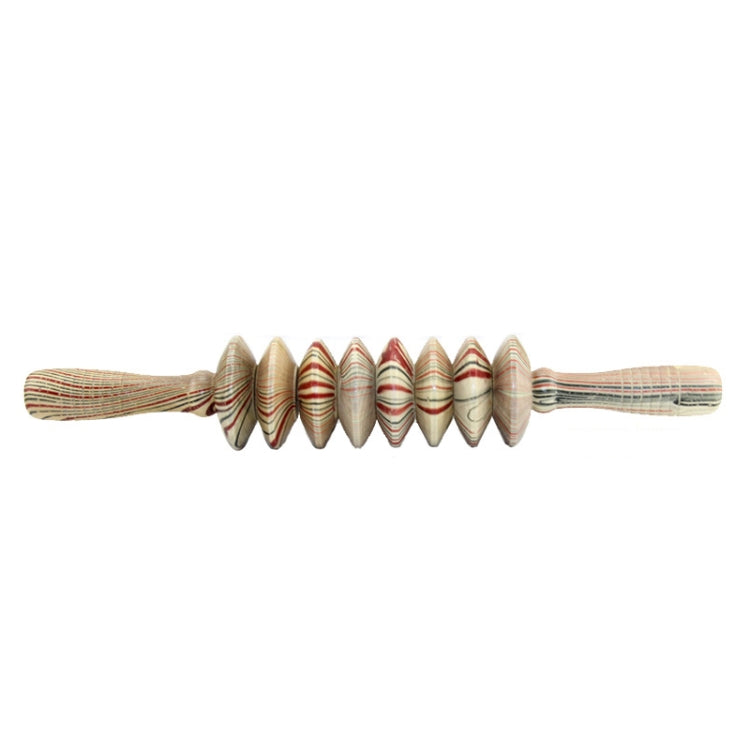 Wooden Abdominal Massager Leg Roller Massager, Nine Wheels White, Nine Wheels White Red, 358 Massage Wheel, 368 Massage Wheel, 388 Massage Wheel
