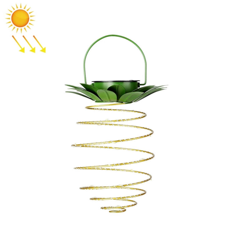 Solar Pineapple Lights Wrought Iron Lantern LED Copper Wire String Outdoor Waterproof Garden Decoration Lanterns, 24 LEDs, 60 LEDs