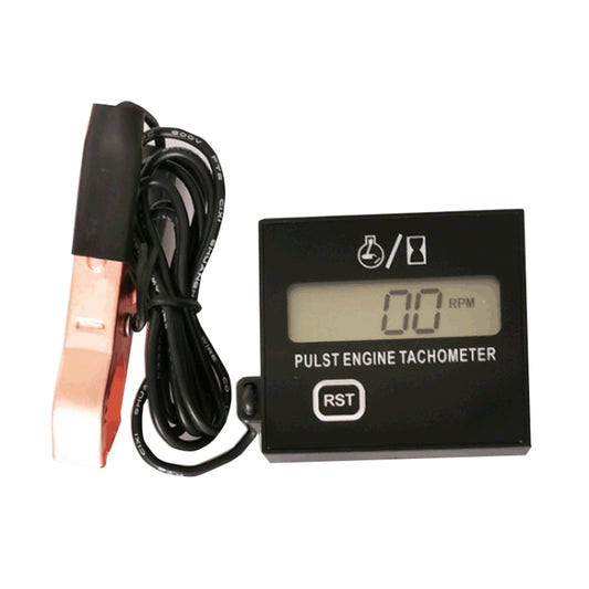 ZSB-03 Chain Saw Tachometer Gasoline Engine Lawn Mower High Tachometer Digital Display Induction Pulse Tachometer, Clip Version, Double Button Clip Version