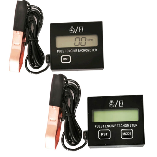 ZSB-03 Chain Saw Tachometer Gasoline Engine Lawn Mower High Tachometer Digital Display Induction Pulse Tachometer, Clip Version, Double Button Clip Version
