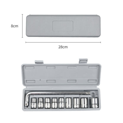 CY-0117 Sleeve Combination Tool Set Ratchet Repair Emergency Tricycle Auto Repair Multi-Function Set, 10 PCS / Set