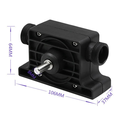 Portable Mini Water Pump Electric Drill Driven High Flow Oil Pump, Standard With Two Connectors, High Flow Oil Pump