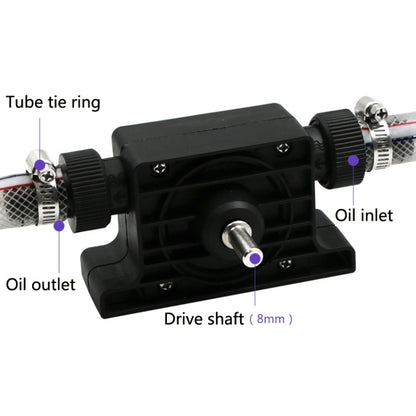Portable Mini Water Pump Electric Drill Driven High Flow Oil Pump, Standard With Two Connectors, High Flow Oil Pump