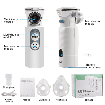 YMK-R7  Ultrasonic Wave Handheld Nebulizer Portable Child Adult Compressed Nebulizer