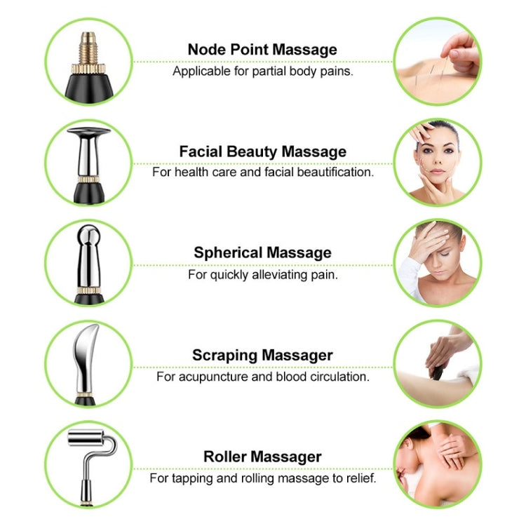 Circulating Energy Automatic Point Finding Meridian Pen Home Pain Electronic Acupuncture Pen Specifications：, 5 Head Color Boxes (Battery Model), Only Pen, 3 Head Color Box (Charging Model), 5 Head Color Box (Charging Model)