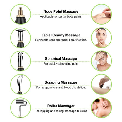 Circulating Energy Automatic Point Finding Meridian Pen Home Pain Electronic Acupuncture Pen Specifications：, 5 Head Color Boxes (Battery Model), Only Pen, 3 Head Color Box (Charging Model), 5 Head Color Box (Charging Model)
