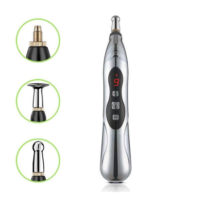 Circulating Energy Automatic Point Finding Meridian Pen Home Pain Electronic Acupuncture Pen Specifications：, 5 Head Color Boxes (Battery Model), Only Pen, 3 Head Color Box (Charging Model), 5 Head Color Box (Charging Model)