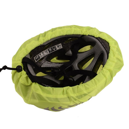 2 PCS Cycling Helmet Rain Cover Outdoor Reflective Safety Helmet Cover