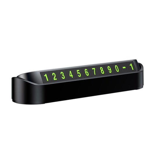 Hidden Parking Number Card Nightlight Number Button Parking Number Card, Style:, Neutral (Black), Neutral (White)