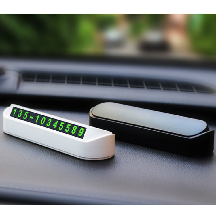 Hidden Parking Number Card Nightlight Number Button Parking Number Card, Style:, Neutral (Black), Neutral (White)