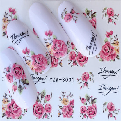 10 PCS Summer Colorful Nail Sticker Water Transfer Nail Decorations, YZW-008, YZW-102, YZW-107, YZW-120, YZW-121, YZW-124, YZW-125, YZW-126, YZW-136, YZW-137, YZW-143, YZW-1441, YZW-1442, YZW-154, YZW-1550, YZW-1554, YZW-165, YZW-169, YZW-170, YZW-172