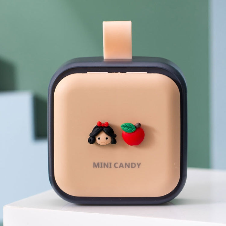Portable Large-capacity Sealed Pill Box Cartoon Cute Week Pill Box, Small princess, Bunny, Lemon, Yellow lemon, Yellow pineapple, Panda, Big eyes