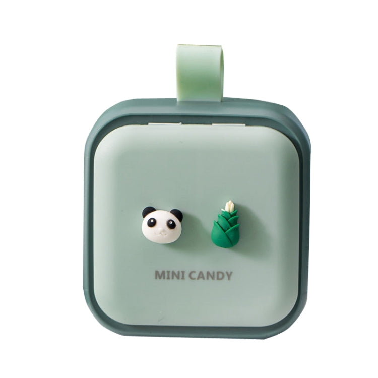 Portable Large-capacity Sealed Pill Box Cartoon Cute Week Pill Box, Small princess, Bunny, Lemon, Yellow lemon, Yellow pineapple, Panda, Big eyes