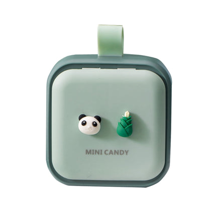 Portable Large-capacity Sealed Pill Box Cartoon Cute Week Pill Box, Small princess, Bunny, Lemon, Yellow lemon, Yellow pineapple, Panda, Big eyes