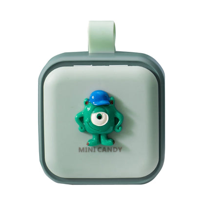 Portable Large-capacity Sealed Pill Box Cartoon Cute Week Pill Box, Small princess, Bunny, Lemon, Yellow lemon, Yellow pineapple, Panda, Big eyes