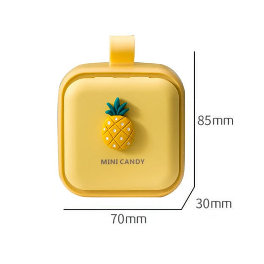 Portable Large-capacity Sealed Pill Box Cartoon Cute Week Pill Box, Small princess, Bunny, Lemon, Yellow lemon, Yellow pineapple, Panda, Big eyes
