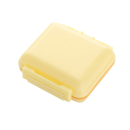 JS0018 Wheat Portable Sealed Pill Box with 6 Compartments For Pill Health Care Box