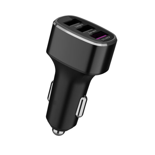 شاحن سيارة سريع بثلاثة منافذ USB لهواتف هواوي/أوبو/فيفو/ون بلس وأجهزة الشحن السريع الأخرى، GT680 أسود، GT680 رمادي، GT780 أسود، GT780 رمادي