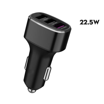 شاحن سيارة سريع بثلاثة منافذ USB لهواتف هواوي/أوبو/فيفو/ون بلس وأجهزة الشحن السريع الأخرى، GT680 أسود، GT680 رمادي، GT780 أسود، GT780 رمادي