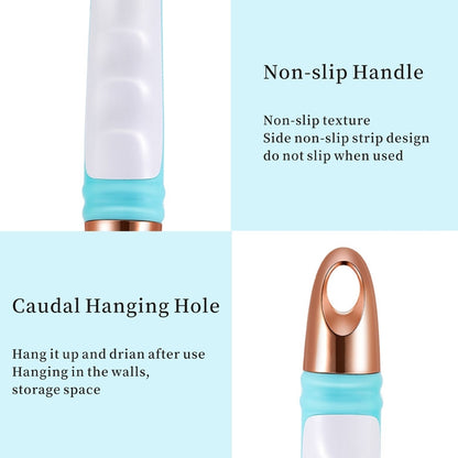 Electric Bath Massage Brush 4 In 1 Multi-Function Long-Handled Scrubbing Device, Blue, Pink