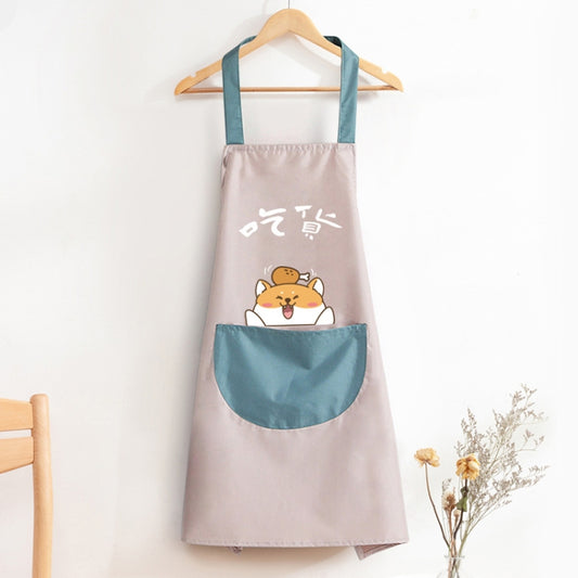 Home Kitchen Waterproof And Oil-Proof Apron Cute Cooking Work Apron, Colour: Foodie Light Pink (Ordinary), Foodie Light Pink (Ordinary), Foodie Water Blue (Ordinary), Chef Light Pink (Ordinary), Chef Water Blue (Ordinary), Foodie Light Pink (Hand Wipe)...