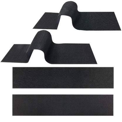 Car License Plate Hook And Loop Fastener High Temperature Resistance Polyester Double-Sided Fixed Stickers, 100x500mm