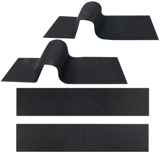 Car License Plate Hook And Loop Fastener High Temperature Resistance Polyester Double-Sided Fixed Stickers, 100x500mm