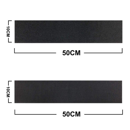 Car License Plate Hook And Loop Fastener High Temperature Resistance Polyester Double-Sided Fixed Stickers, 100x500mm