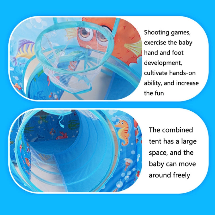 3 in 1 ZP01 Children Tent Play House Tunnel Foldable Shooting Ocean Ball Pool Toy
