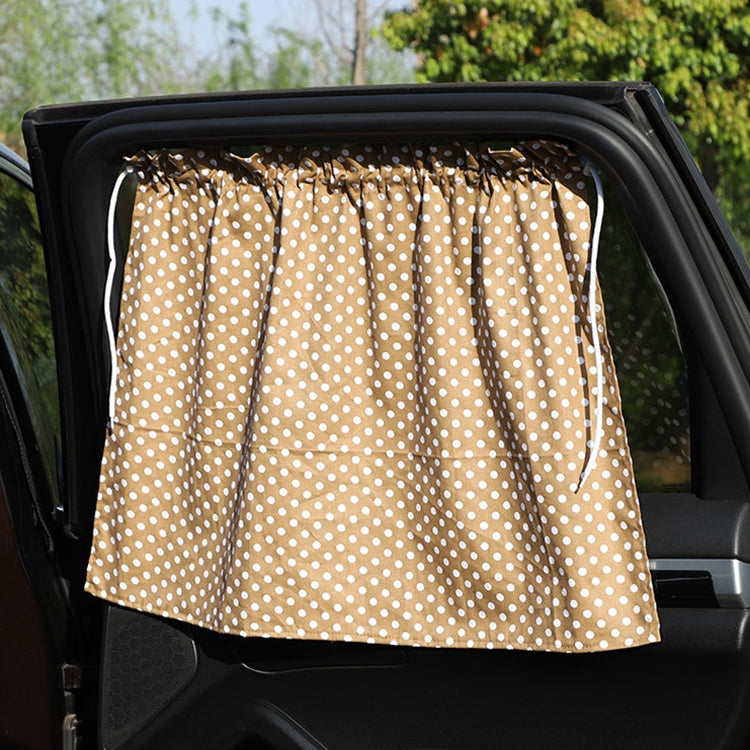 Car Curtains Cotton Car Suction Cup Sunshade Sun Protection Thermal Curtain, Cherry, Blue Flower, Bunny, Small Floral, Coffee Dot, Blue Striped Rabbit, Long Ear Rabbit, Pink Peach Heart, Pony