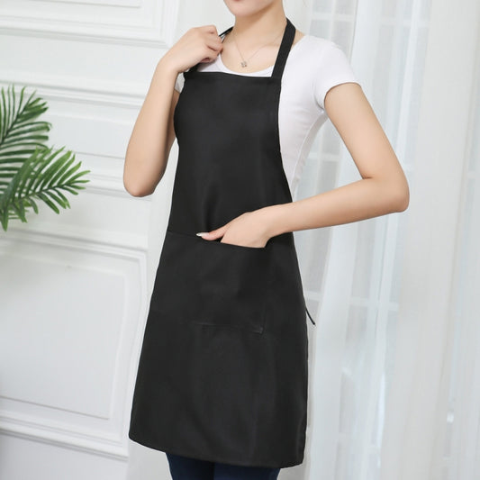 2 PCS 0058 Cafe Nail Shop Waterproof Apron Polyester Material Home Work Apron, Coffee Color, White, Orange, Black, Red, Yellow, Green, Red Wine