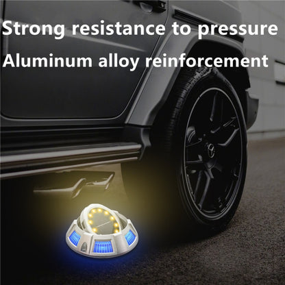 Outdoor Solar Underground Lamp Rotating Buried Lawn Lamp , Spec:, 12 LEDs White+Blue Light (Aluminum Shell), 12 LEDs Warm+Blue Light (Aluminum Shell), 12 LEDs White+Color Llight (Aluminum Shell), 12 LEDs Warm+Color Light (Aluminum Shell)���������������...