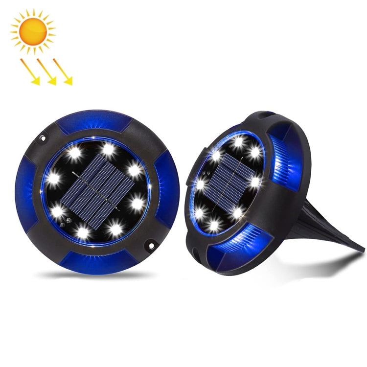 Outdoor Solar Underground Lamp Rotating Buried Lawn Lamp , Spec:, 12 LEDs White+Blue Light (Aluminum Shell), 12 LEDs Warm+Blue Light (Aluminum Shell), 12 LEDs White+Color Llight (Aluminum Shell), 12 LEDs Warm+Color Light (Aluminum Shell)���������������...