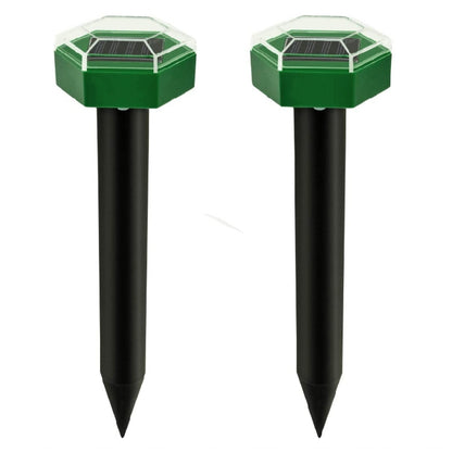 Outdoor Hexagonal Solar Ultrasonic Mole Repeller Inserted Into The Lawn Outdoor Animal Repeller, Animal Repeller