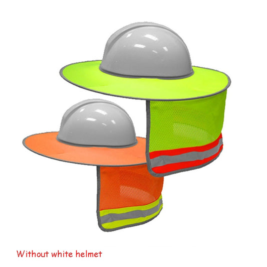 Construction Site Outdoor Construction Foldable Reflective Safety Sun Hat, One Size