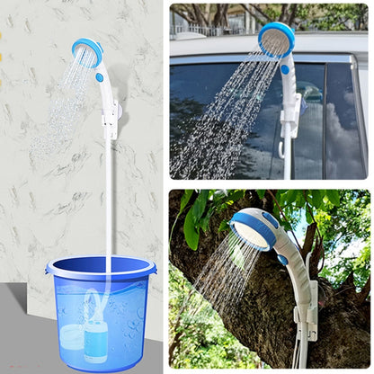 LLT-ES01 Electric Pet Shower Outdoor Camping Bath Device, Style:, Standard (Orange White), Standard (Sky Blue), Standard (Pink), High Match (Orange White), High Match (Sky Blue), High Match (Pink)