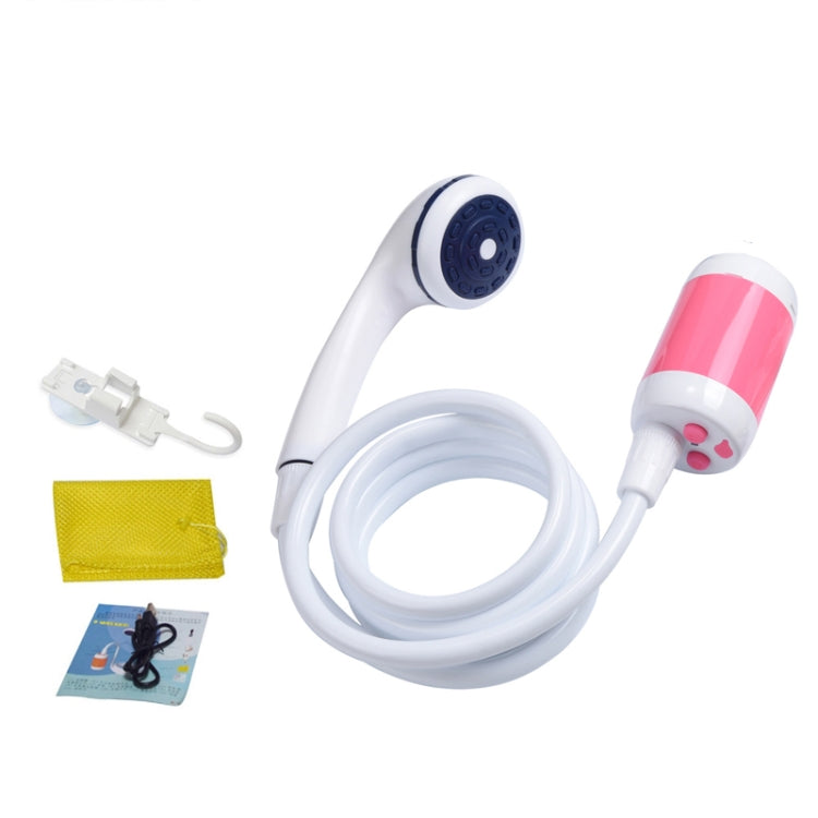 LLT-ES01 Electric Pet Shower Outdoor Camping Bath Device, Style:, Standard (Orange White), Standard (Sky Blue), Standard (Pink), High Match (Orange White), High Match (Sky Blue), High Match (Pink)