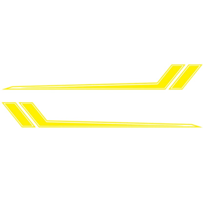 D-716 Car Striped Vinyl Body Stickers Personalized Modification Car Sticker, D-716