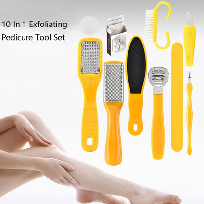 10 In 1 Exfoliating Pedicure Tool Set Pedicure Tools
